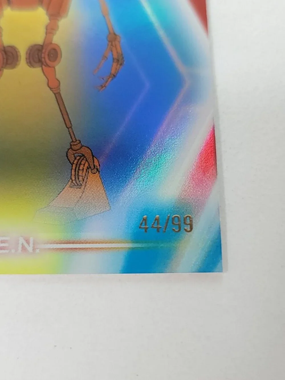 B.E.N. Topps 2026 Disney Neon Holo Parallel Refractor Limited 44/99 BEN - Picture 3 of 4